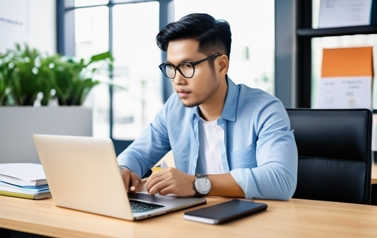 저탄수화물 다이어트와 정신 건강 - A split-screen image contrasting two states of mind and diet in a Malaysian setting. On the left sid...