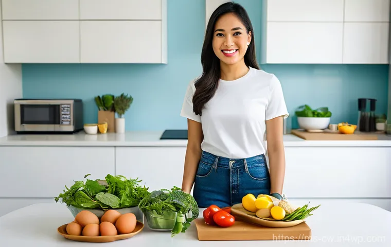 저탄수화물 다이어트와 대체 단백질 - **Prompt:** A close-up shot of a pair of clean hands (belonging to a Malay individual, gender ambigu...
