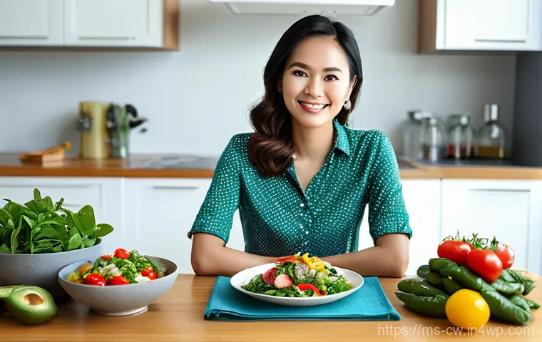 저탄수화물 다이어트의 장기적인 효과 - **Image Prompt: Nutrient-Rich Low-Carb Choices for Well-being**
A visually appealing image featu...